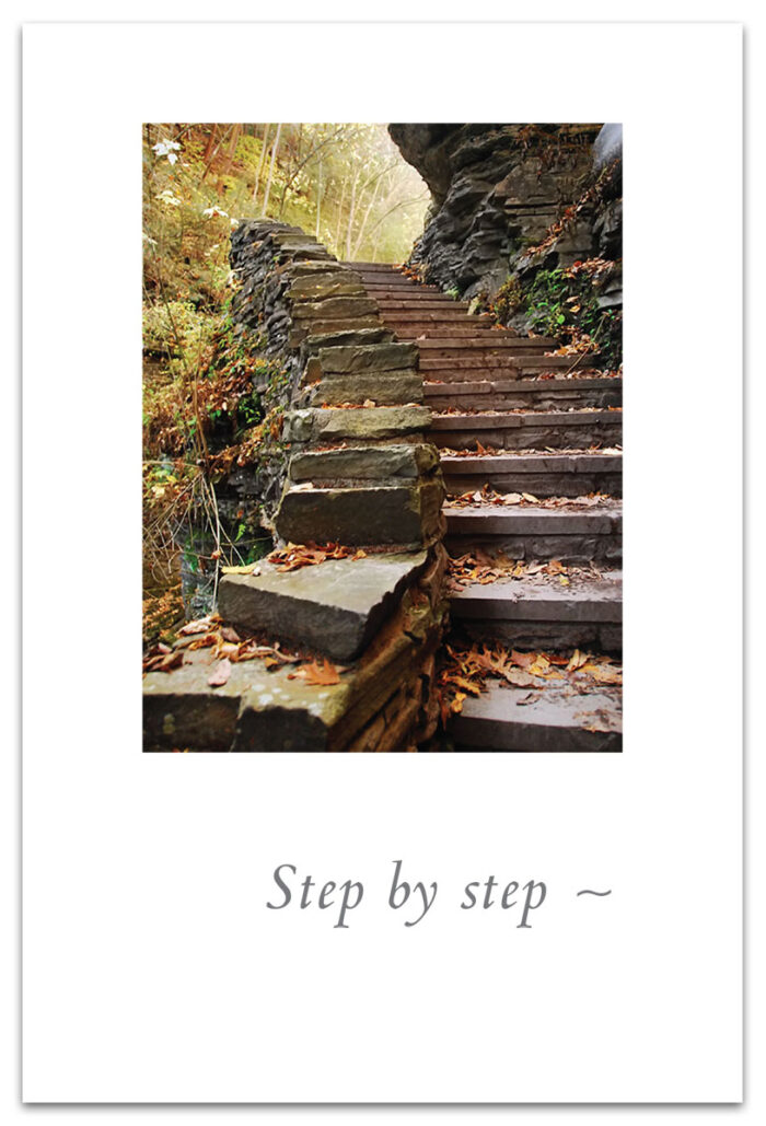 Stone Steps Support & Encouragement Card.