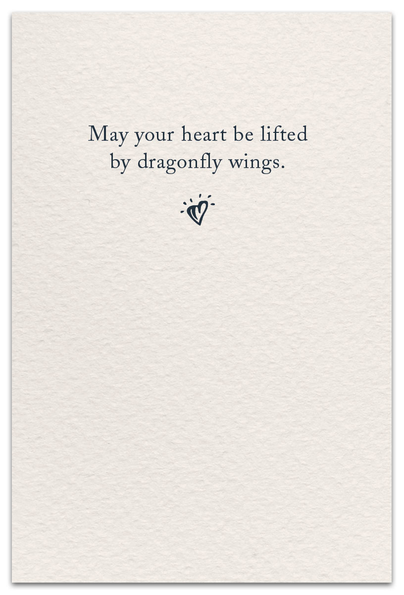 Dragonflies Support & Encouragement Card Inside Message