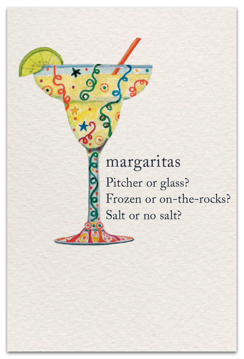 Margaritas Birthday Card Front