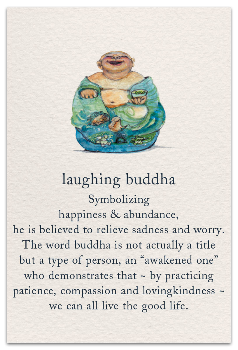 laughing buddha birthday card front
