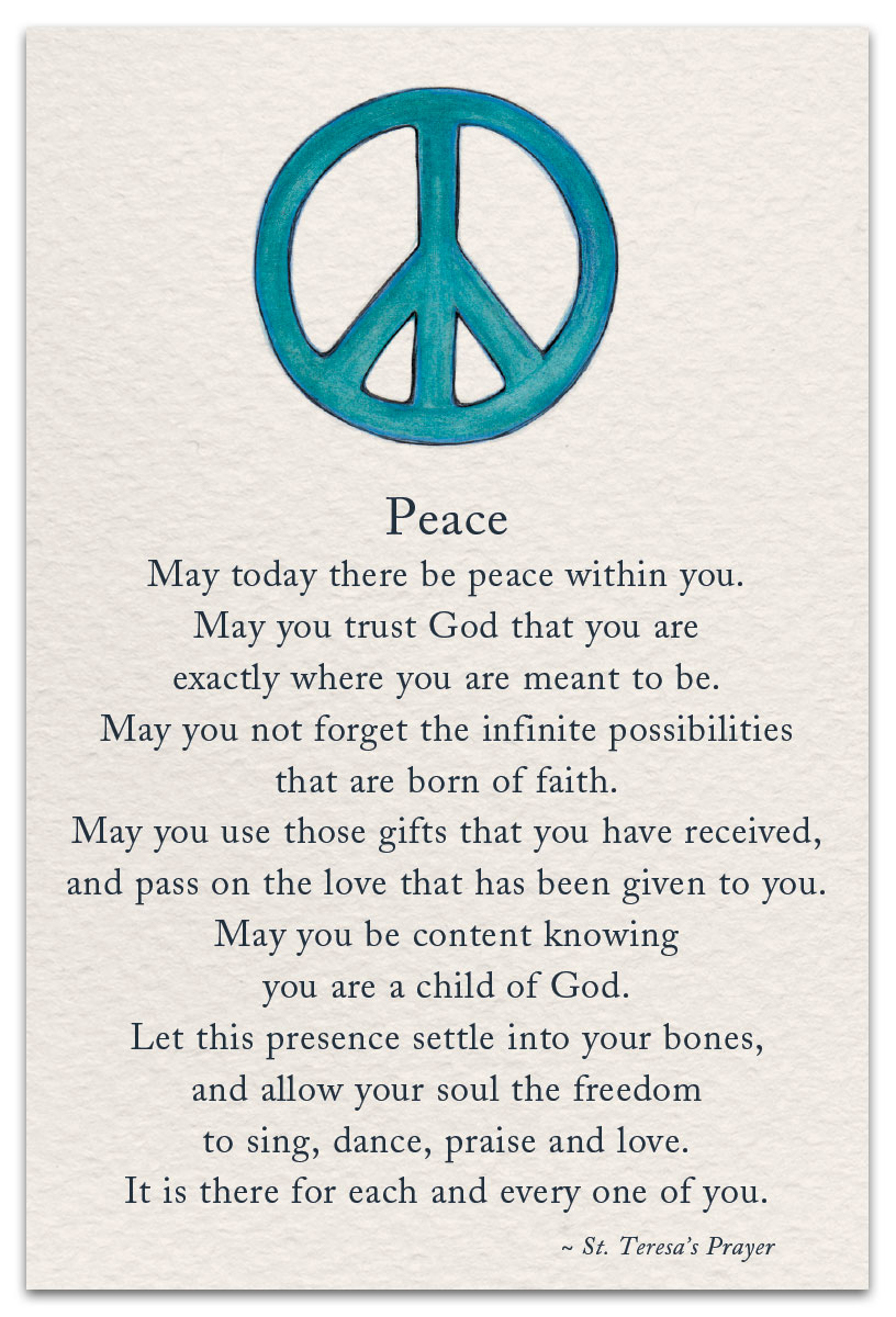 Peace Friendship Card Front