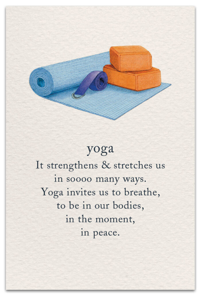 yoga birthday card front