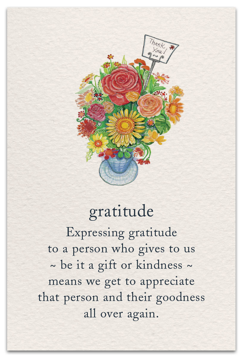 gratitude thank you card front