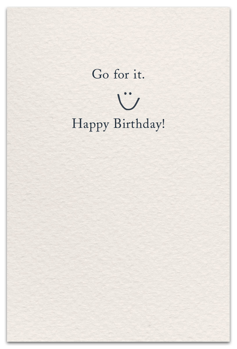 birthday candles card inside message