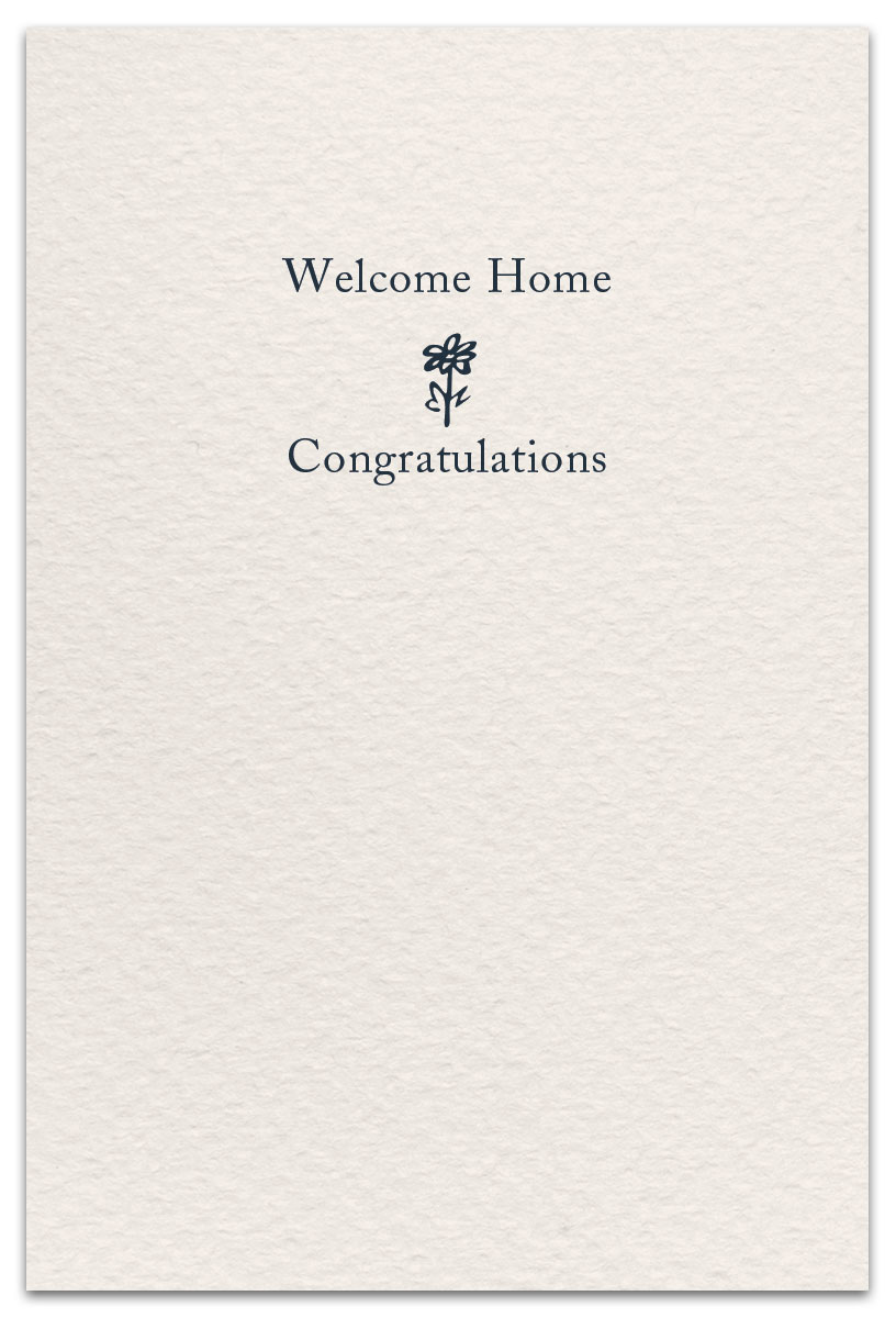 a new home card inside message