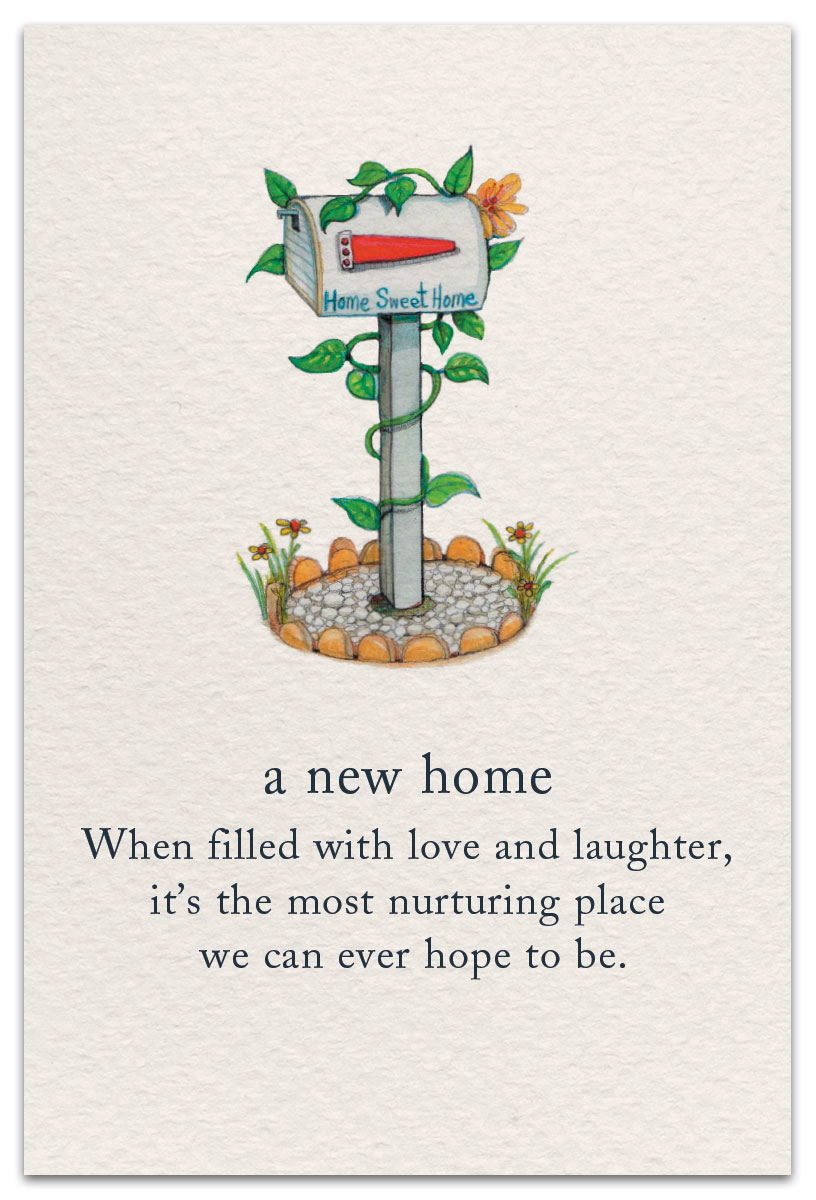 a new home card front