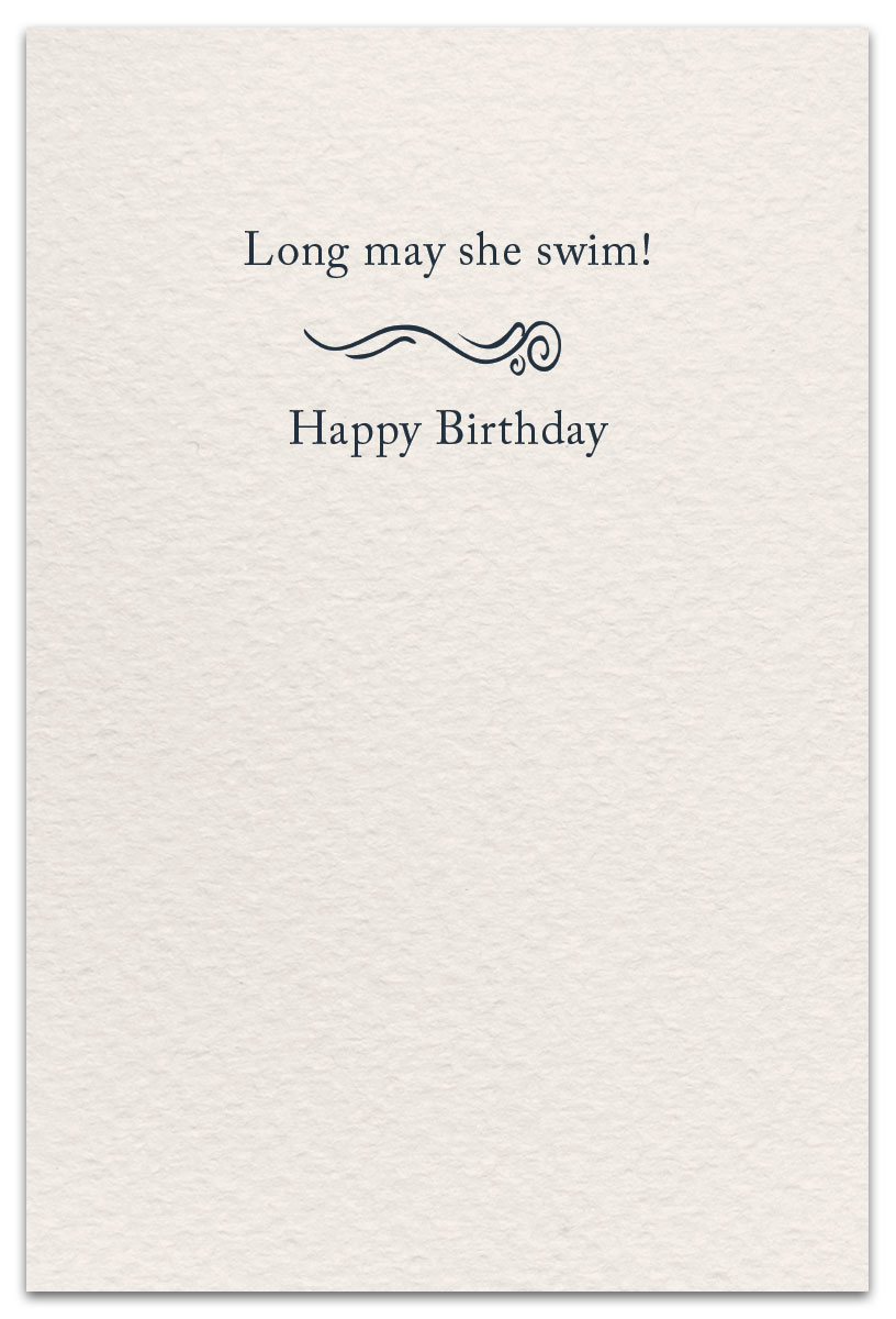 mermaid birthday card inside message