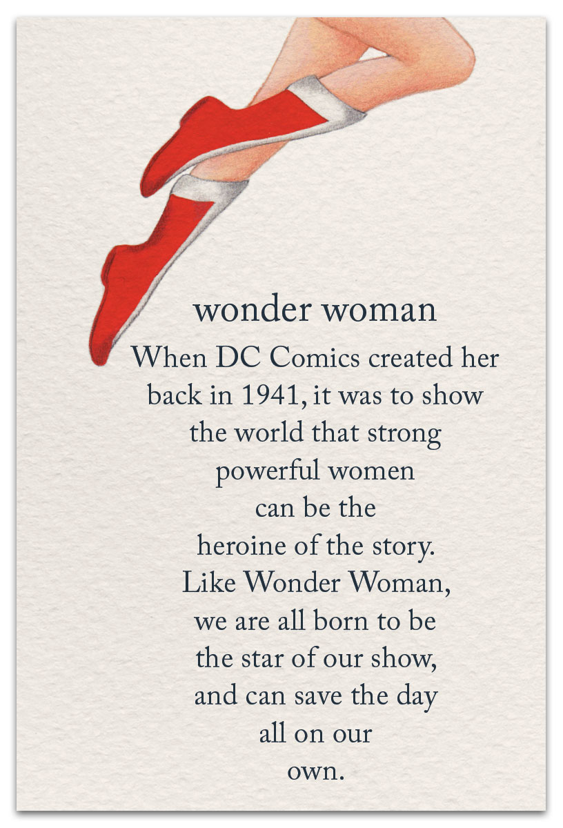 wonder woman friendship card front
