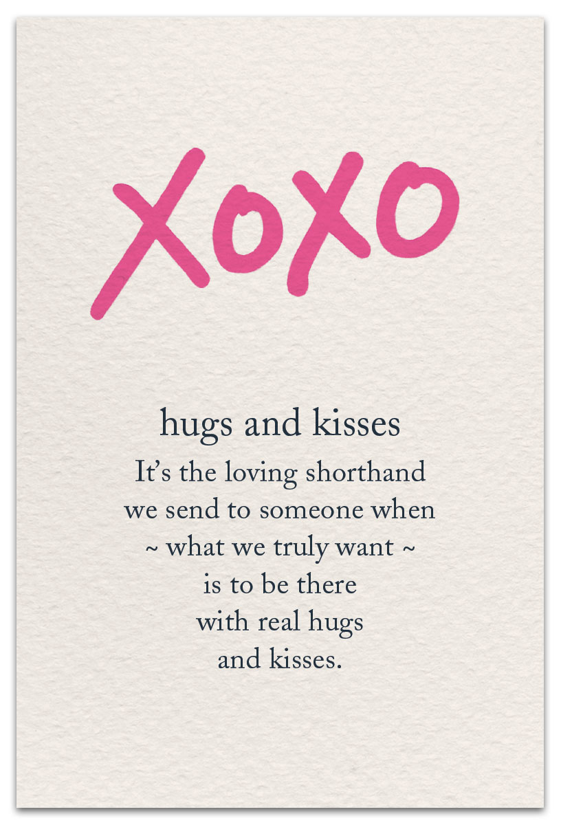 XOXO Friendship card front