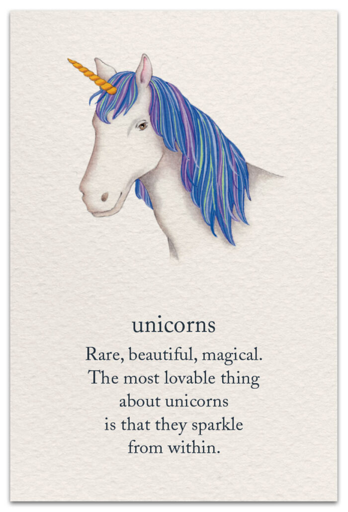 Unicorns Birthday Card Front