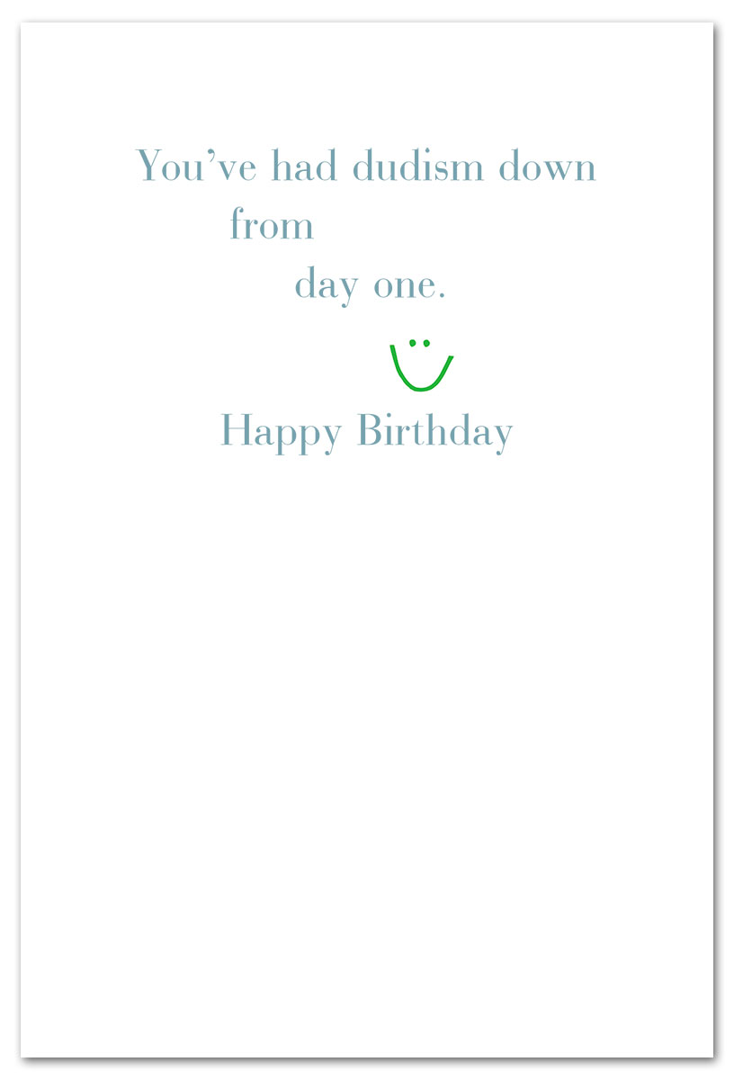 surfer boy birthday Card Inside Message