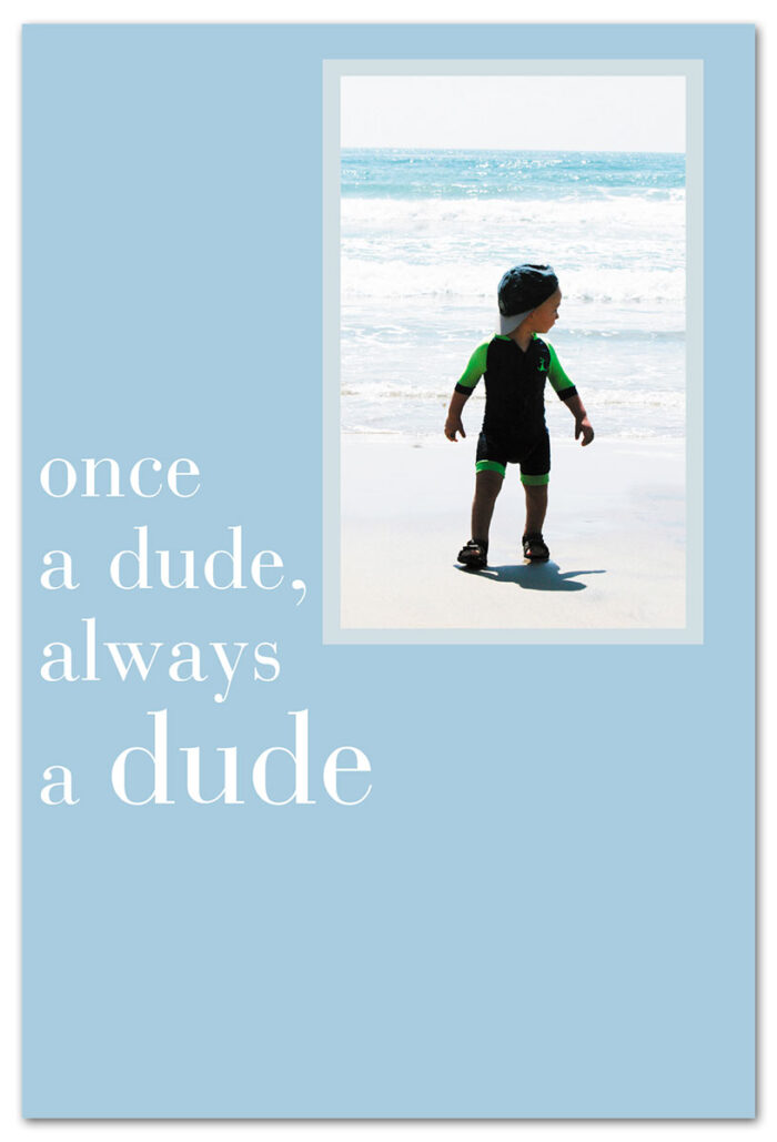 surfer boy birthday Card front