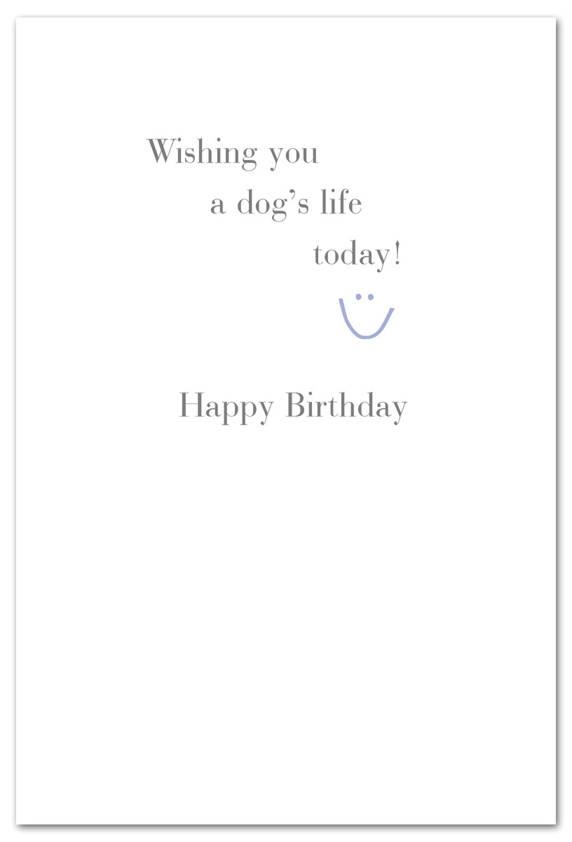 Eat play love birthday card inside message