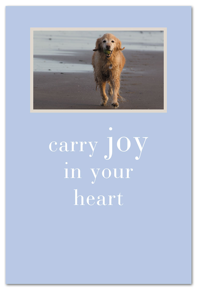 joy in your heart birthday card front