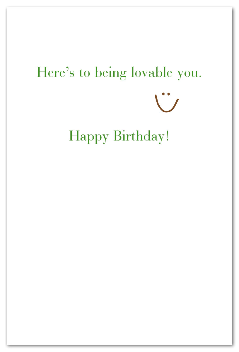 one in every family birthday card inside message