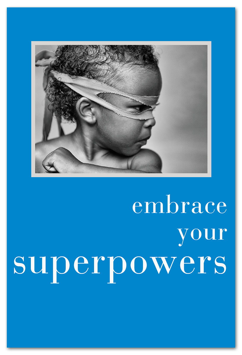 superpowers birthday card front