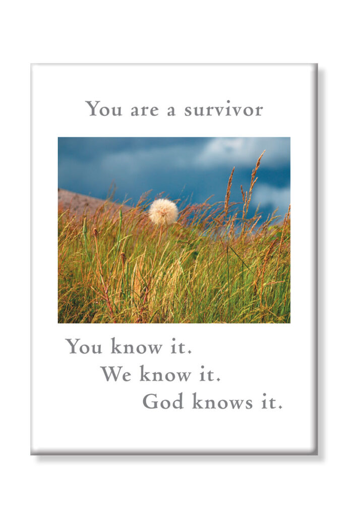 You are a survivor. You know it, we know it, God knows it magnet.