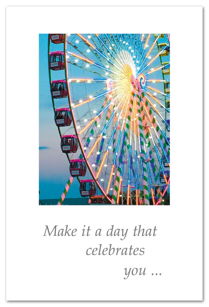 Ferris wheel birthday card.