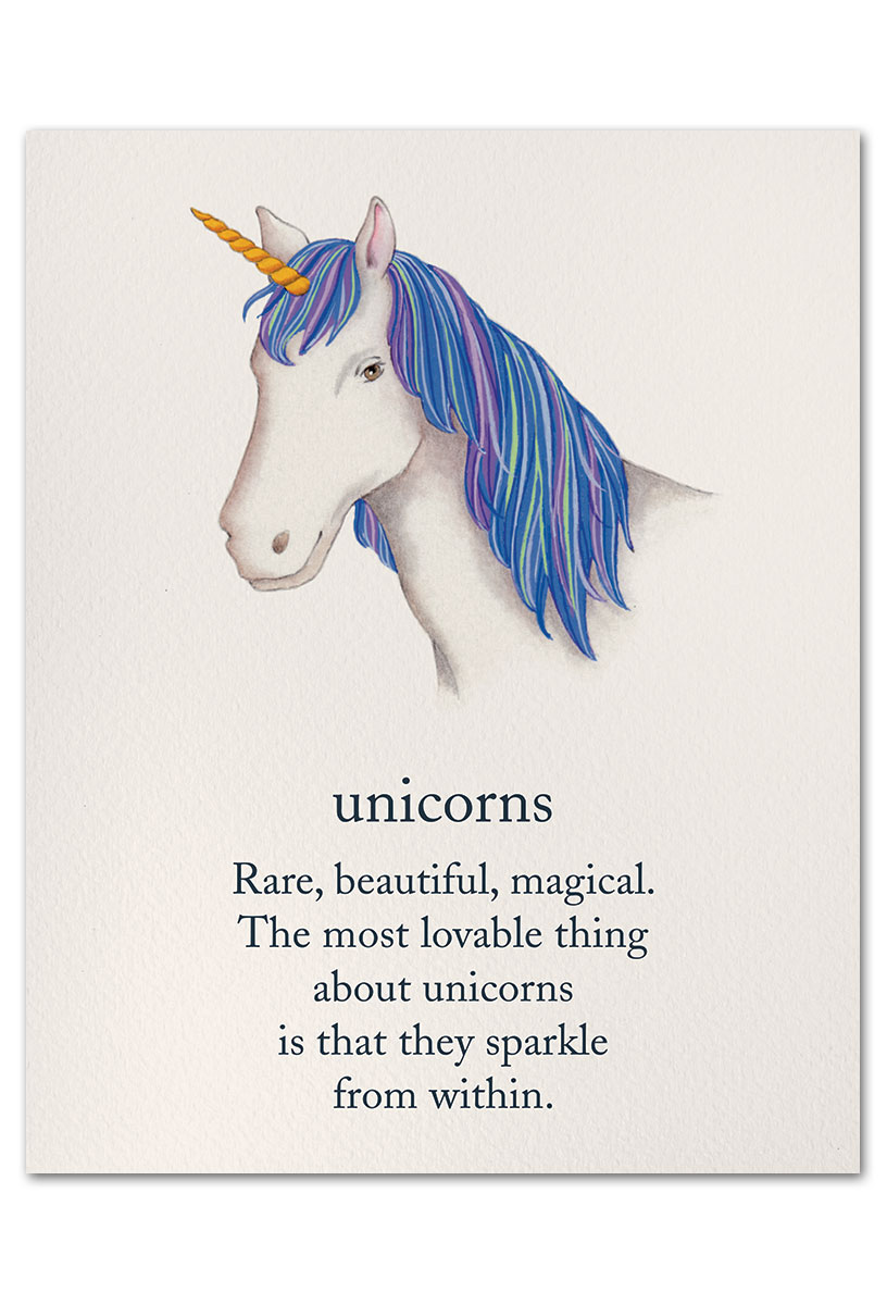 Unicorn art print.