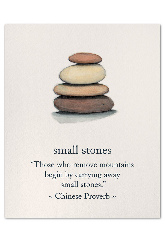 Small stones art print.