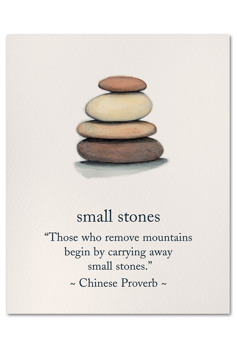 Small stones art print.