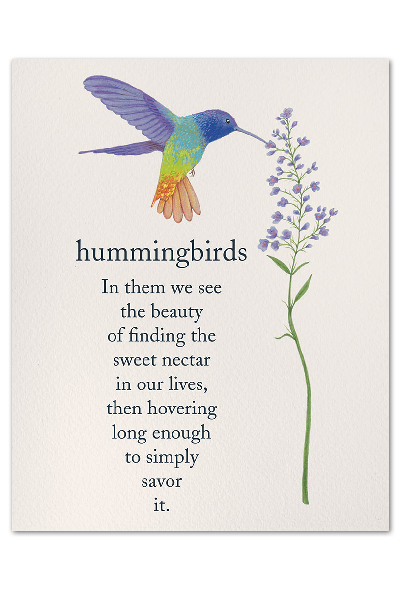Hummingbird art print.