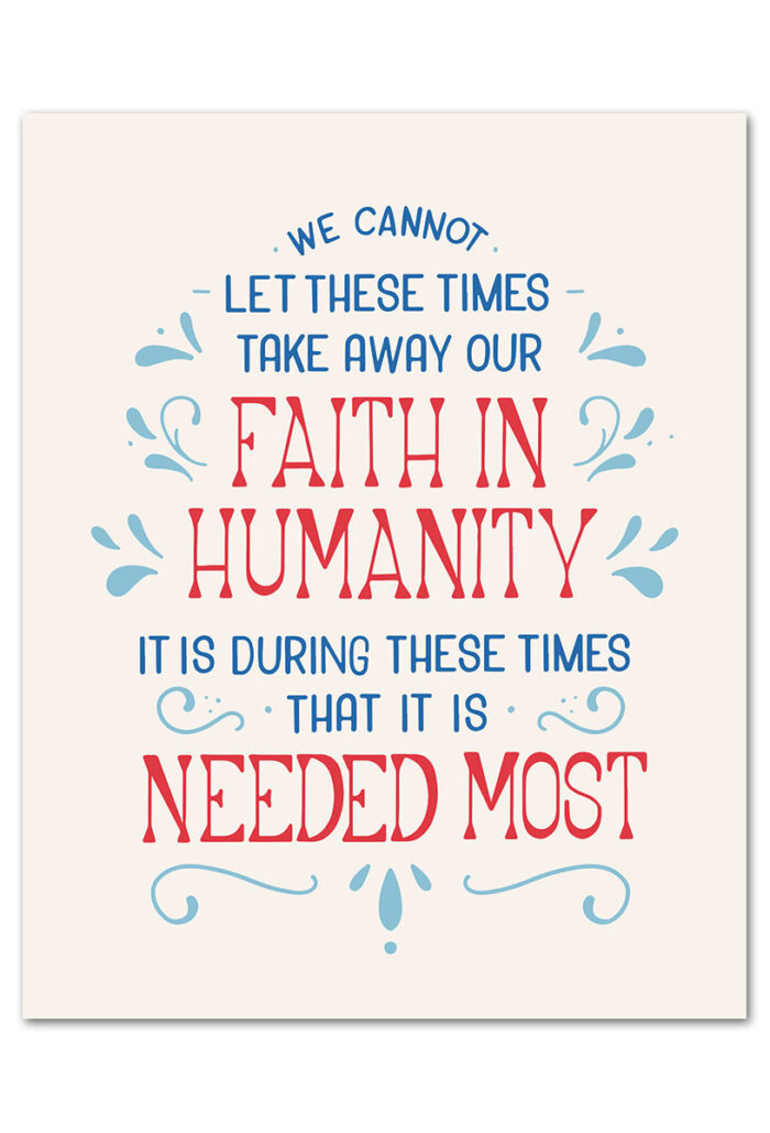 Faith in Humanity art print