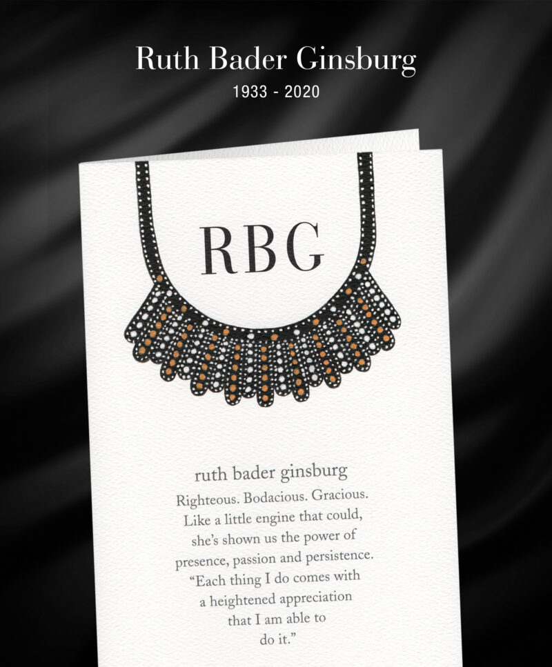 ALT="Cardthartic Meanings of Life card in tribute to RBG, Ruth Bader Ginsburg"