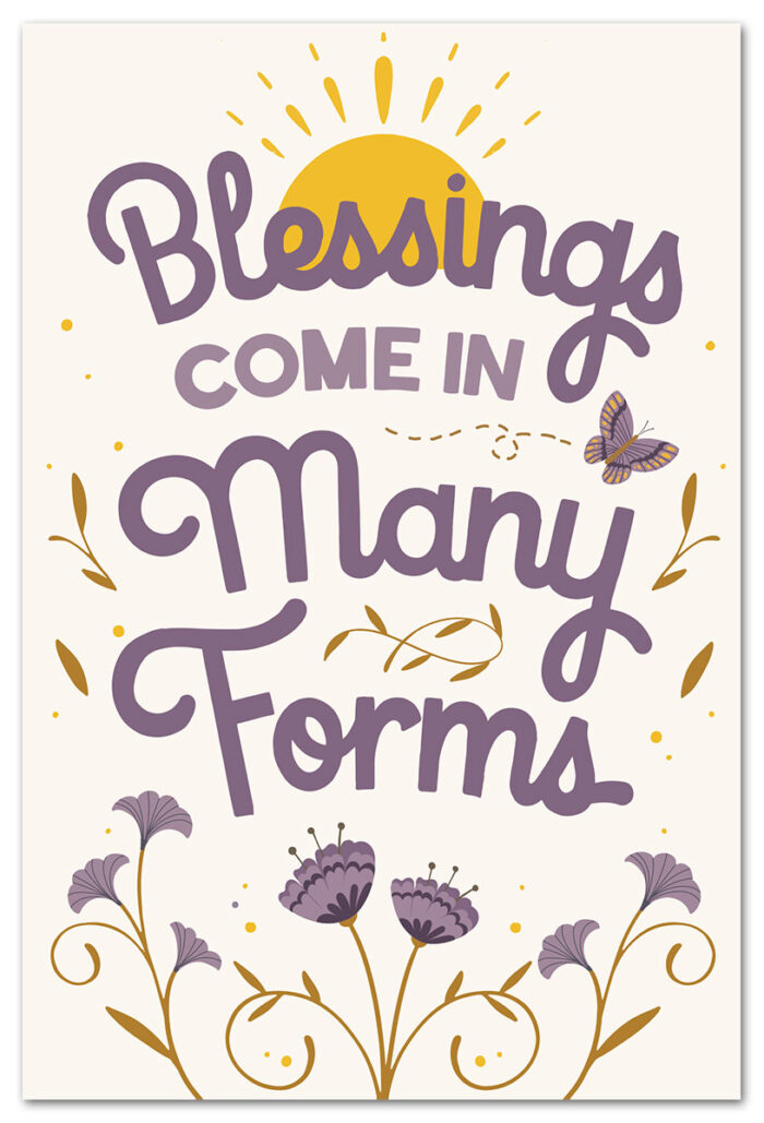 blessings come in many forms card