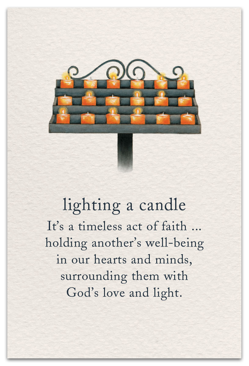 Lighting a Candle Condolence Card 1399 Lighting a Candle Condolence Card 1399