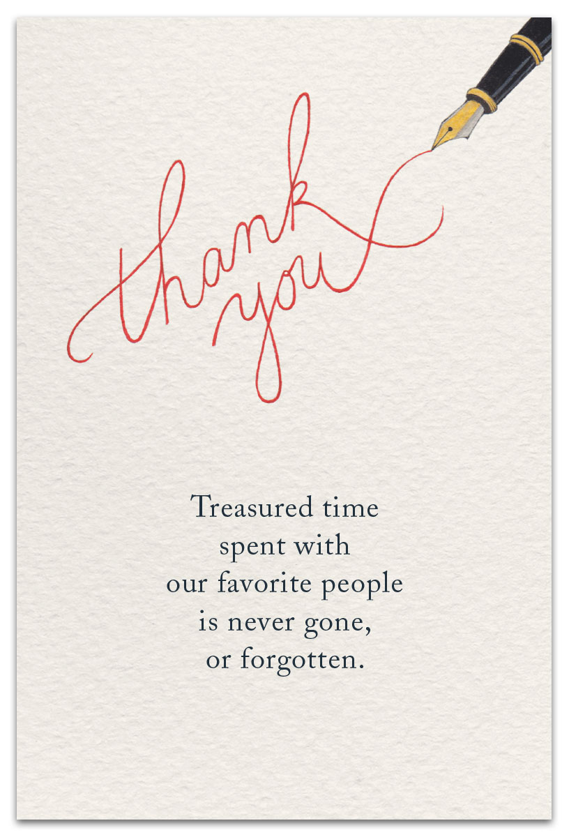 Cursive Thank You Card 1469 Cursive Thank You Card 1469